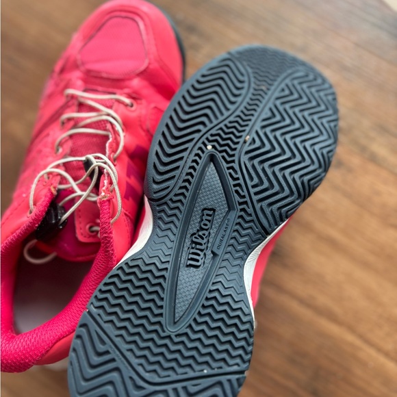 Wilson Rush Pro Junior Tennis Red Athletic Shoes - Picture 4 of 8